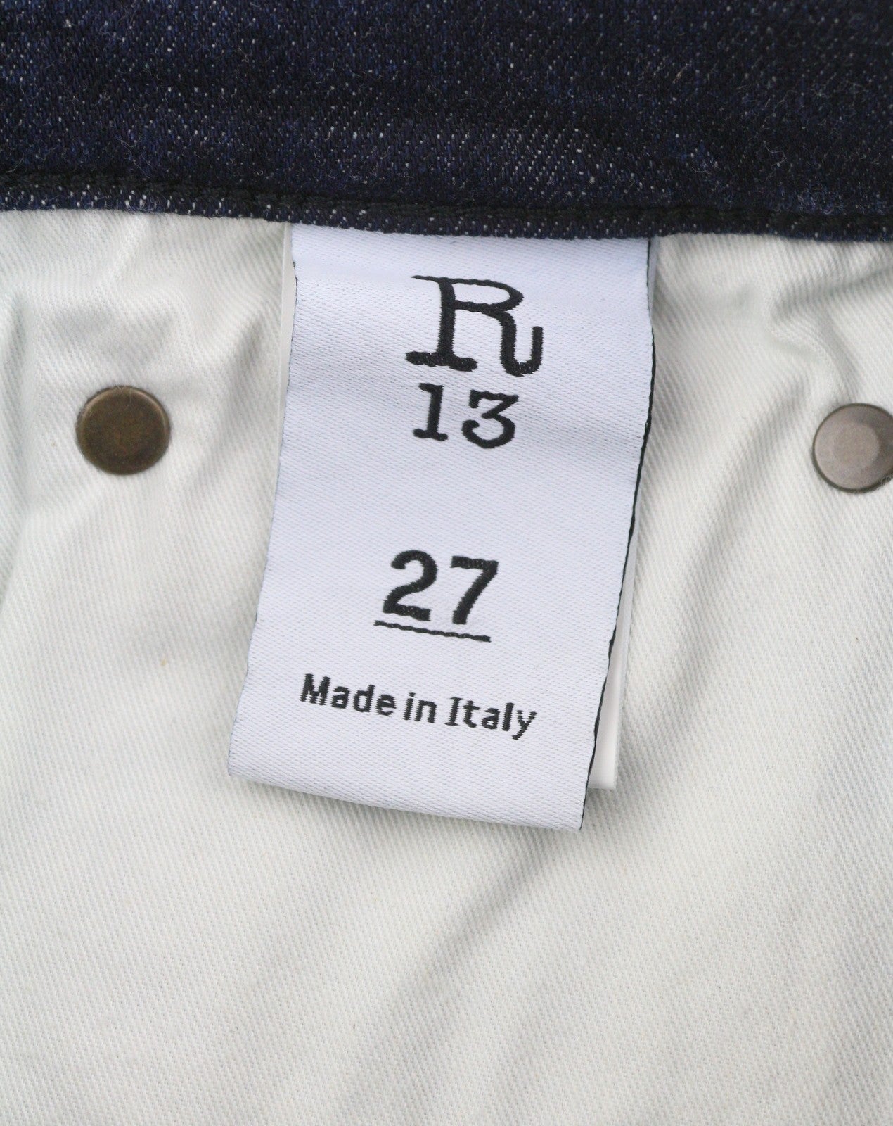 R13 High Rise Skinny Women Jeans 27 Howell Indigo Washed Faded Dark Blue RRP€475