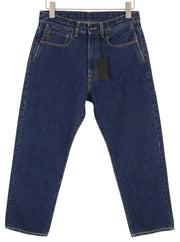 R13 Double Pocket Boyfriend Women Jeans 27 Rinse Wash Ankle Cropped Dark Blue