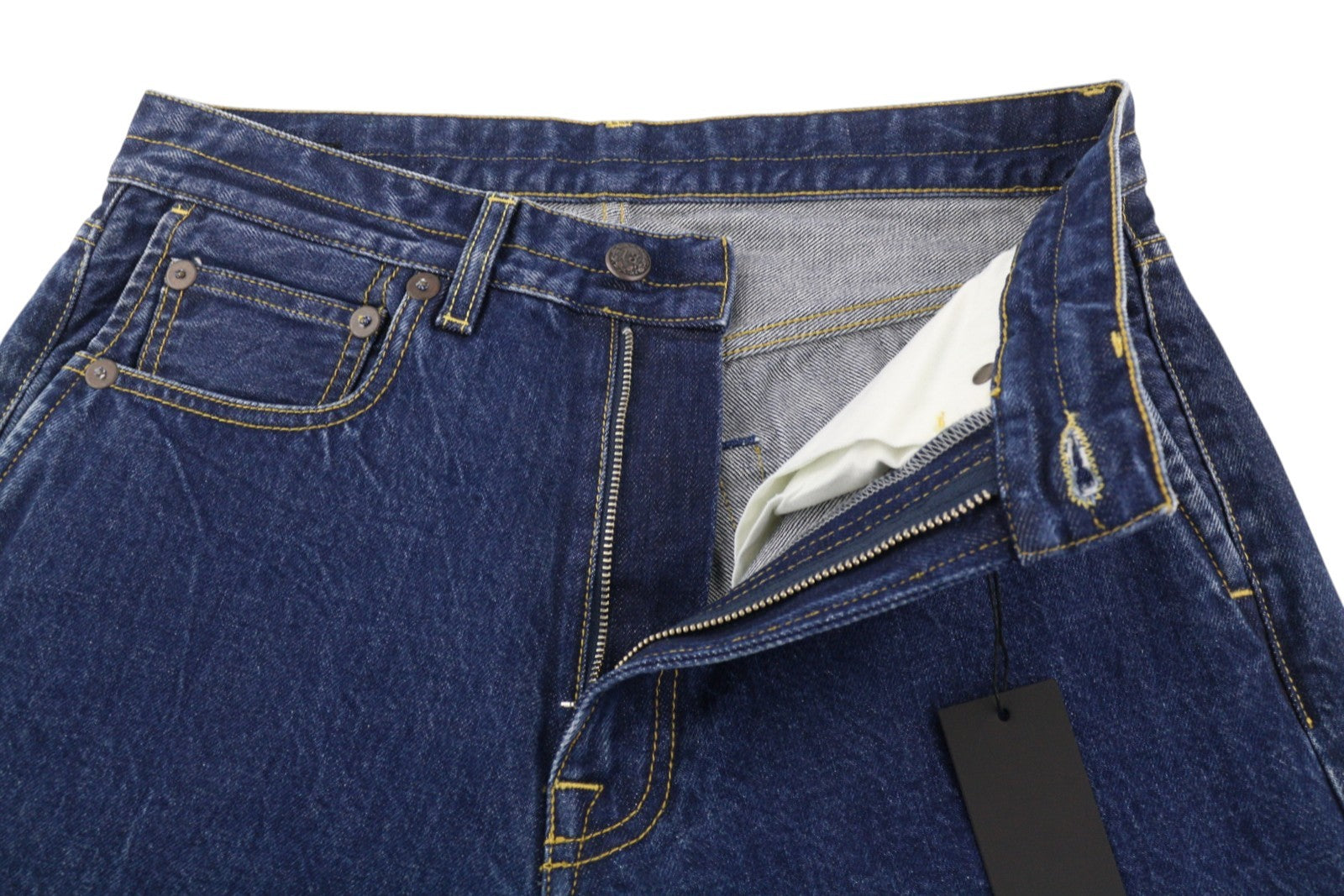 R13 Double Pocket Boyfriend Women Jeans 27 Rinse Wash Ankle Cropped Dark Blue