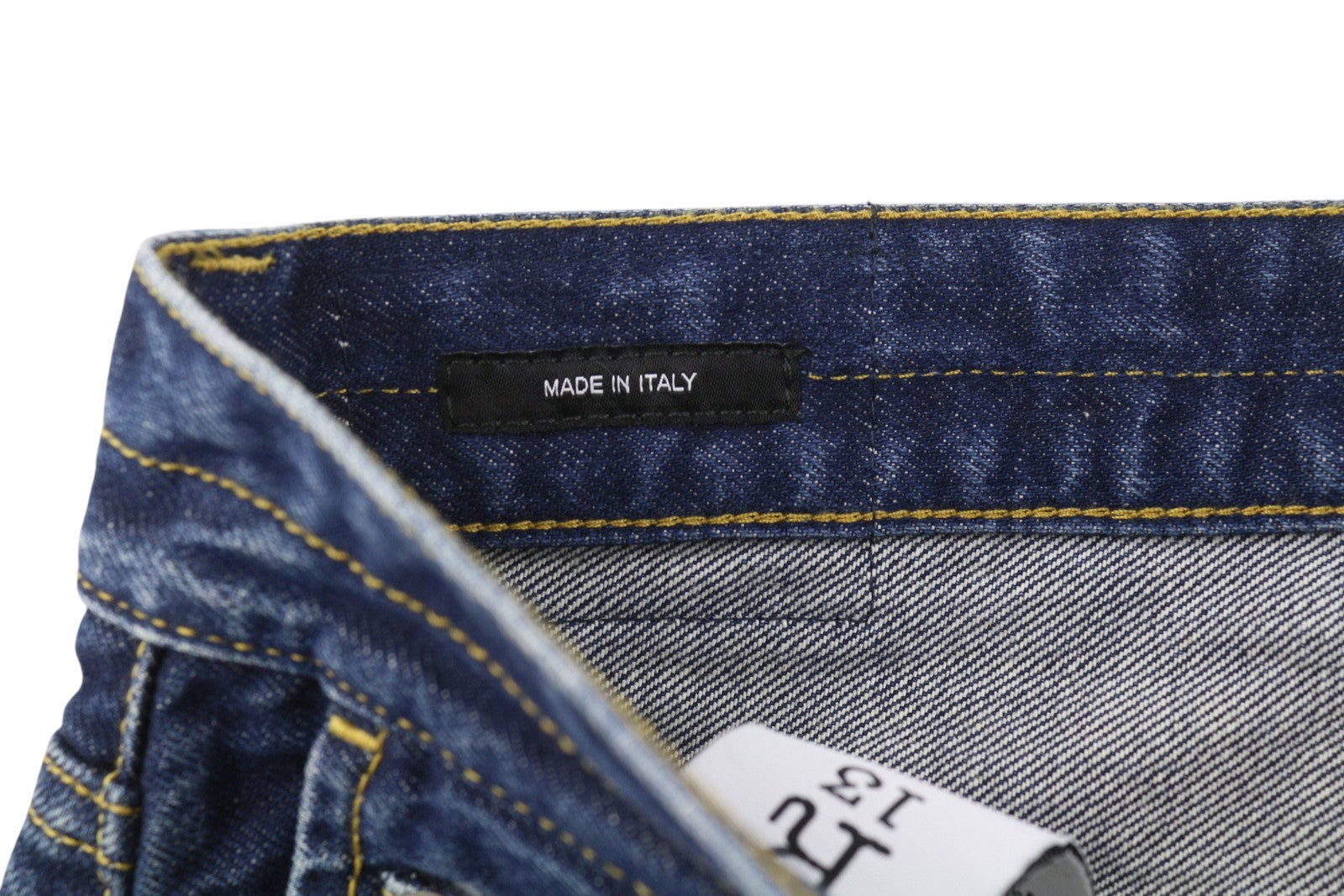 R13 Double Pocket Boyfriend Women Jeans 27 Rinse Wash Ankle Cropped Dark Blue