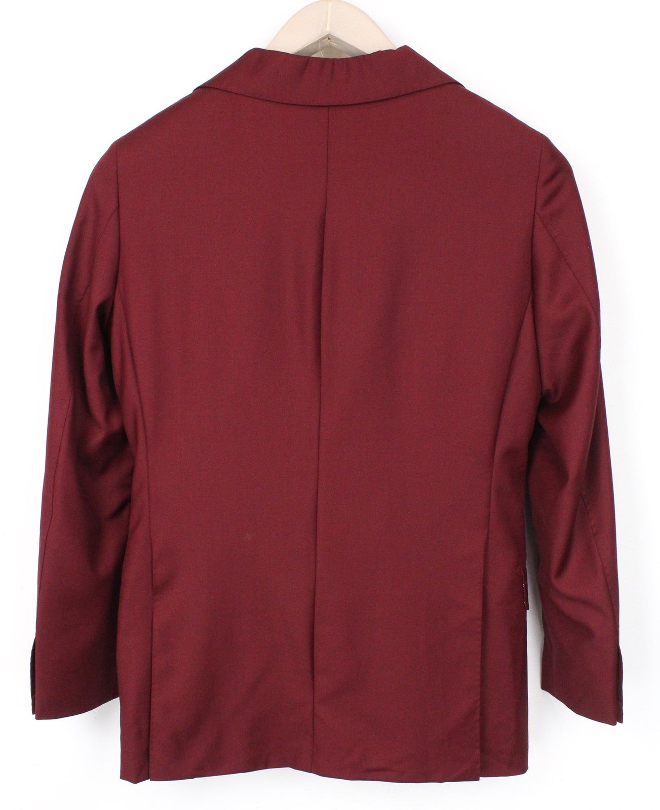 SUITSUPPLY La Spalla vyriškas švarkas UK30R raudonas grynos vilnos oficialios suknelės su viena saga 