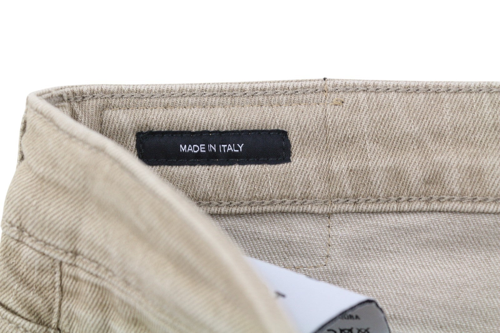 R13 Boy Straight Women Jeans 27 Sand Stretch Ankle Cropped Washed Brown RRP€549