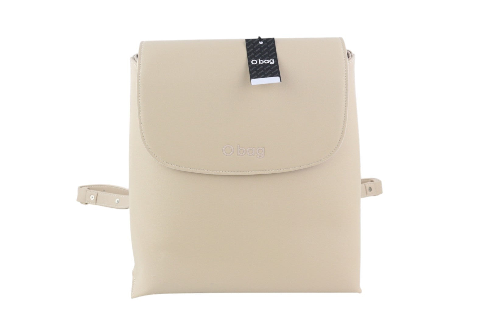 O BAG Zaino Women Bag OS Light Beige Double Handles Magnetic Closure Backpack