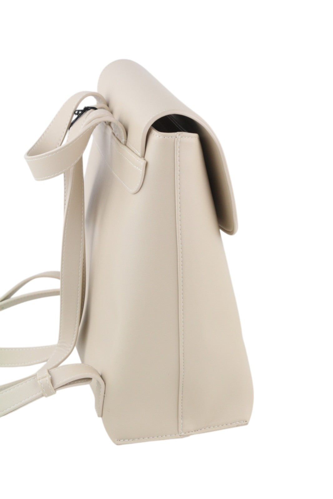 O BAG Zaino Women Bag OS Light Beige Double Handles Magnetic Closure Backpack