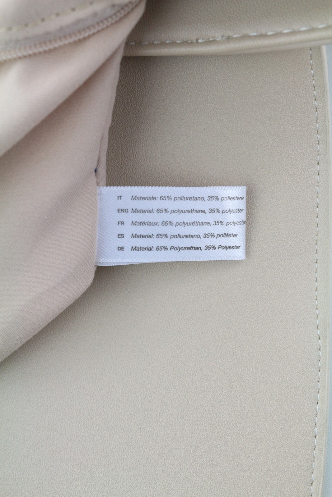 O BAG Zaino Women Bag OS Light Beige Double Handles Magnetic Closure Backpack