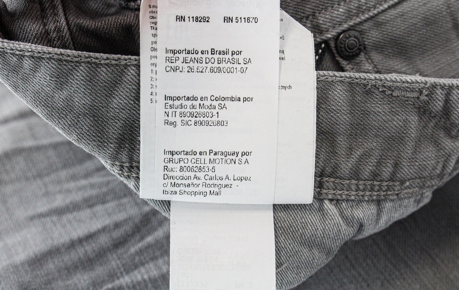 REPLAY Anbass Men's Jeans W30/L34 Slim Grey Stretch Cotton 5-Pocket Denim Pants