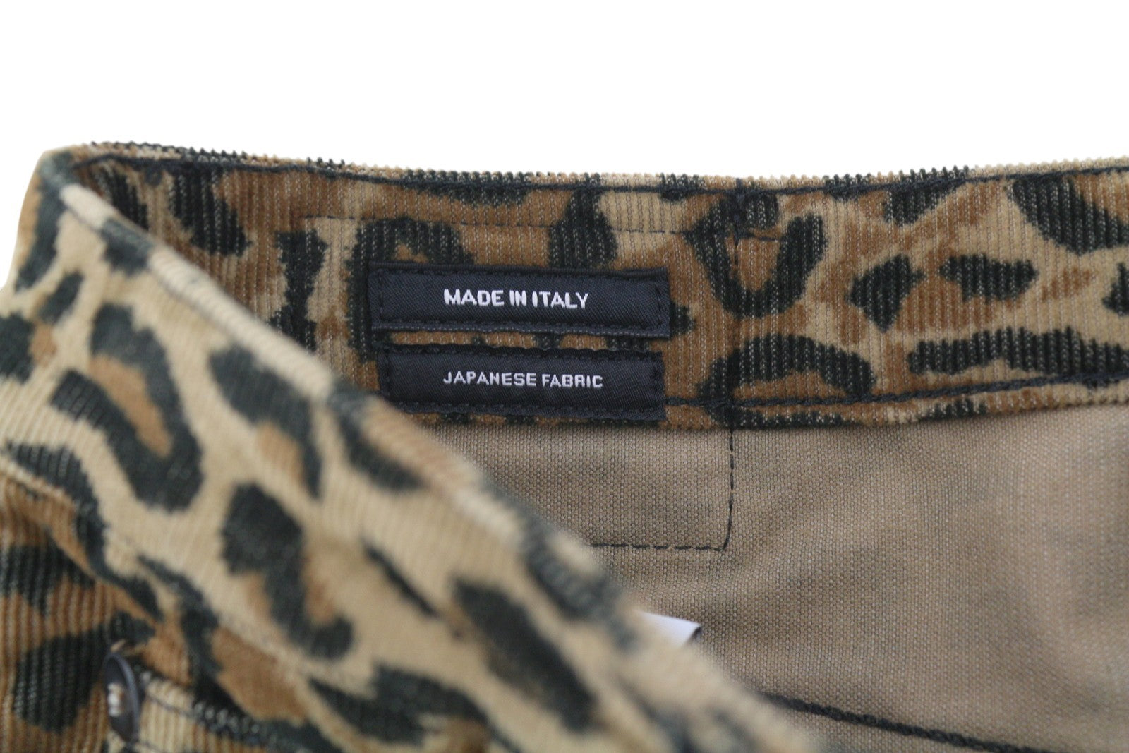 R13 Kick Fit Women Trousers 27 Tan Leopard Skinny Flared Cut Ankle Length Brown