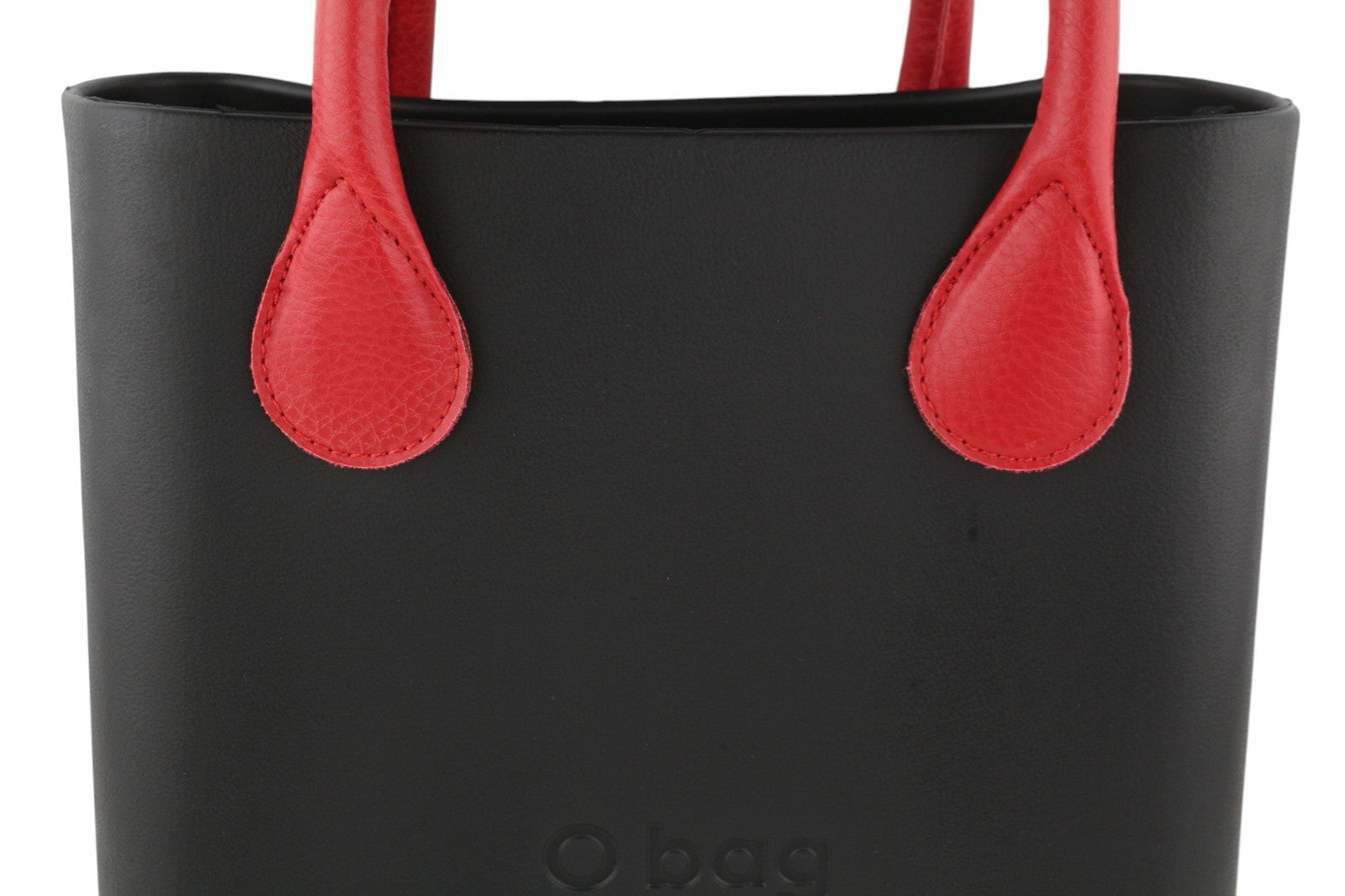 O BAG Chic Women Bag OS Black Textured Patterned Front Inner Bag Square Tote