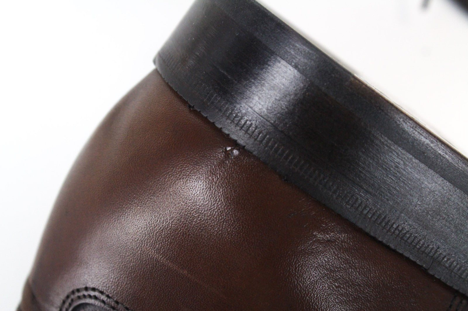 SUITSUPPLY Men's Formal Shoes EU44 Brown Leather Lace-Up Low-Top Classic Style