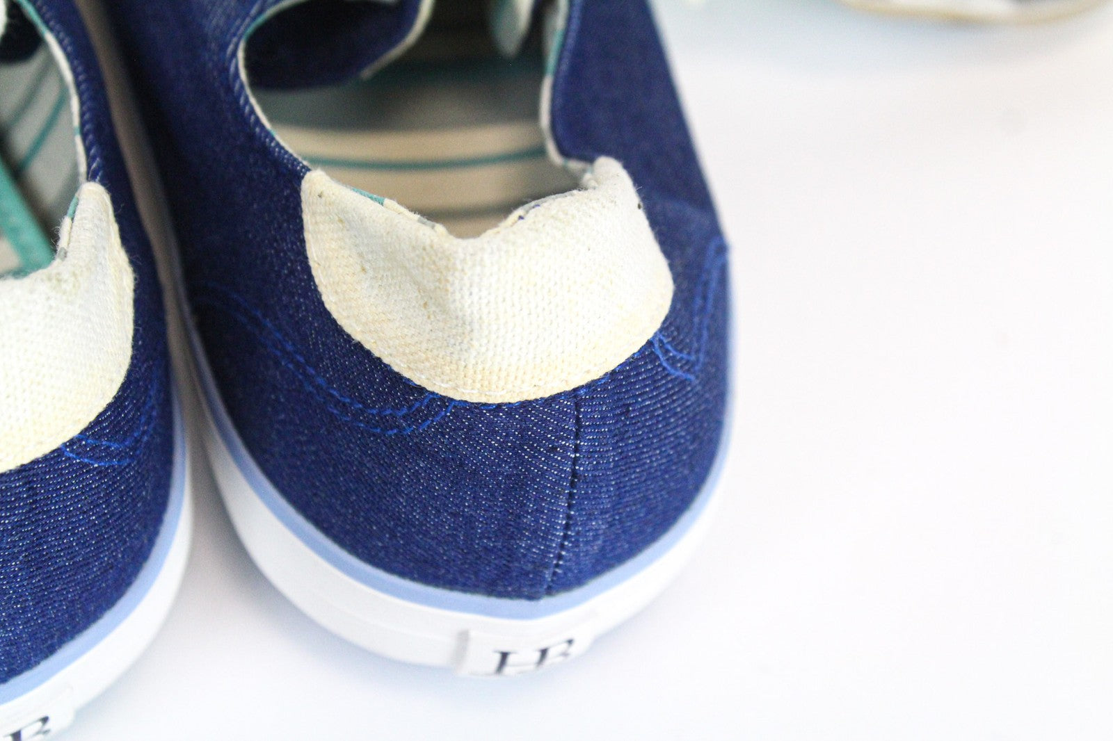 HARMONT & BLAINE Men's Sneakers EU44 Blue Denim-Like Low-Top Embroidered Shoes