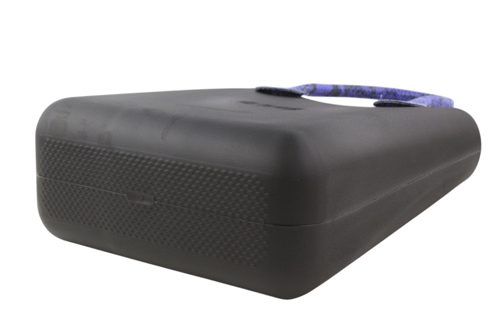 O BAG Chic Women Bag OS Snake Purple Double Handles Inner Bag Tote Square Black