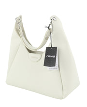 O BAG Ginevra Women Bag OS White Magnetic Closure Lined Hobo Crossbody Logo