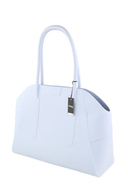 O BAG Unique Women Bag OS Light Blue Textured Silicon Waterproof Double Handles