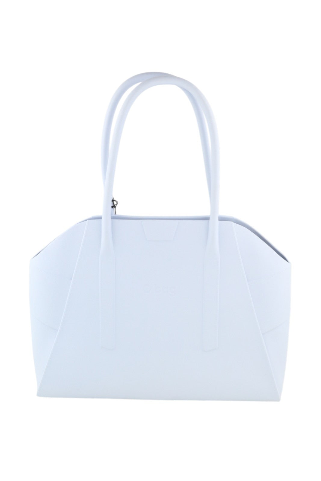 O BAG Unique Women Bag OS Light Blue Textured Silicon Waterproof Double Handles