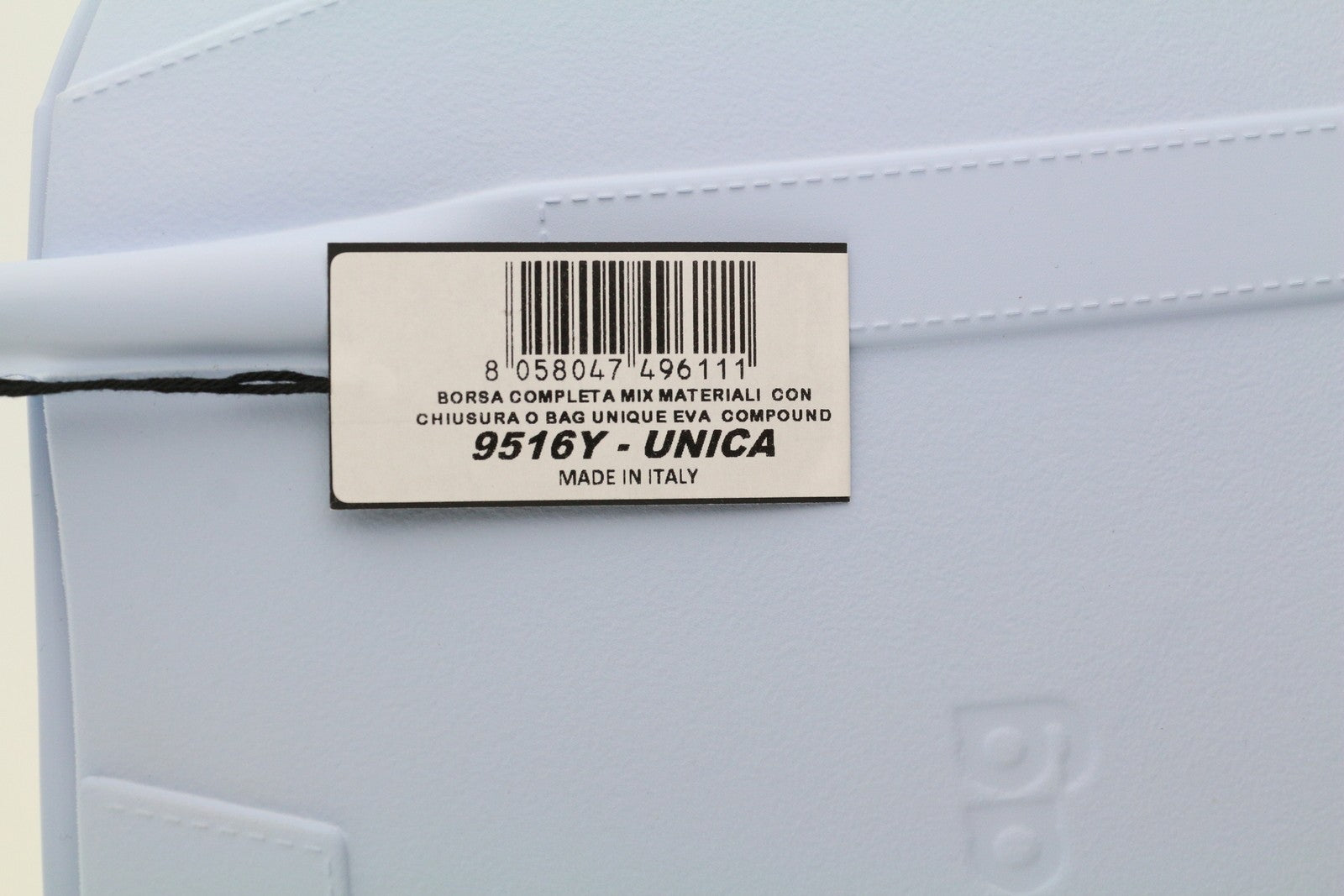 O BAG Unique Women Bag OS Light Blue Textured Silicon Waterproof Double Handles