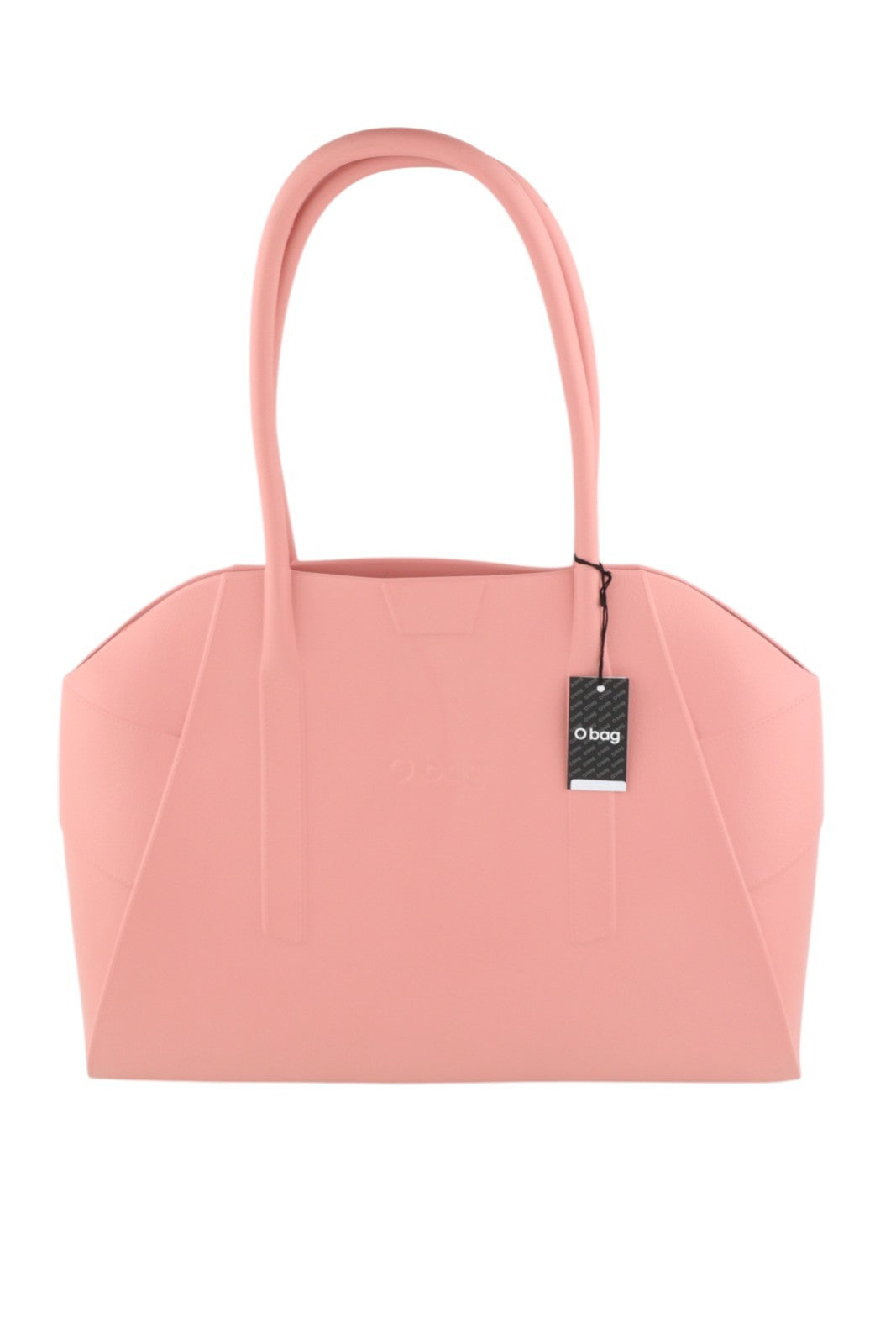 O BAG Unique Women Bag OS Pink Textured Silicon Waterproof Double Handles Casual