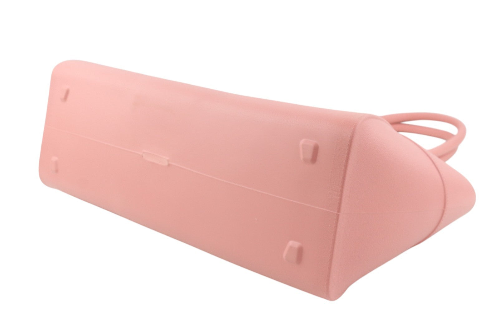 O BAG Unique Women Bag OS Pink Textured Silicon Waterproof Double Handles Casual