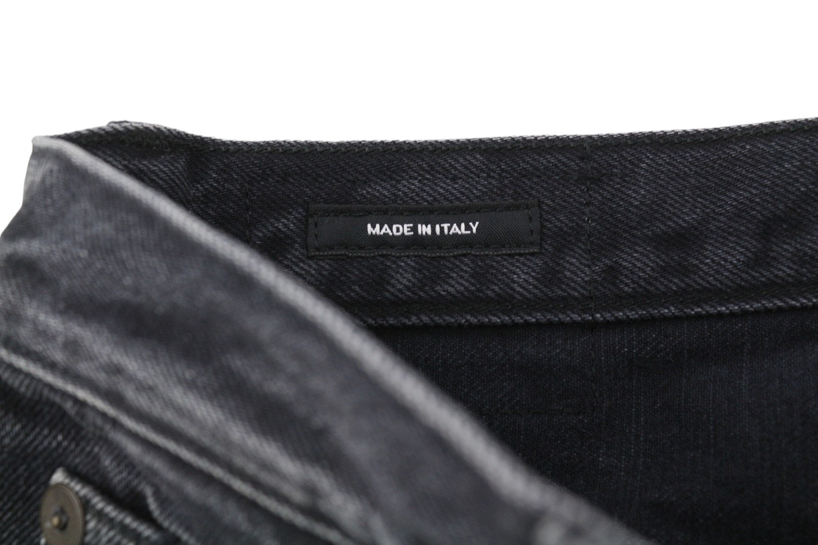 R13 Axl Slim Women Jeans 27 Jake Black Faded Washed Zip Fly Pockets Logo Denim