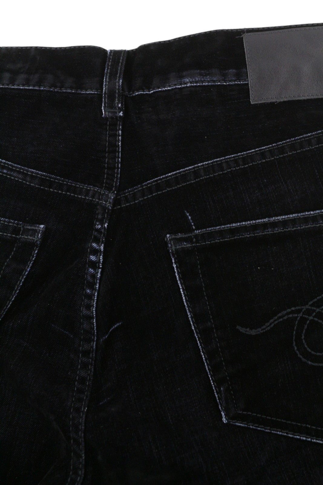 R13 Romeo Women Trousers 25 Flocked Black Velvet Ankle Cropped Straight Zip Fly