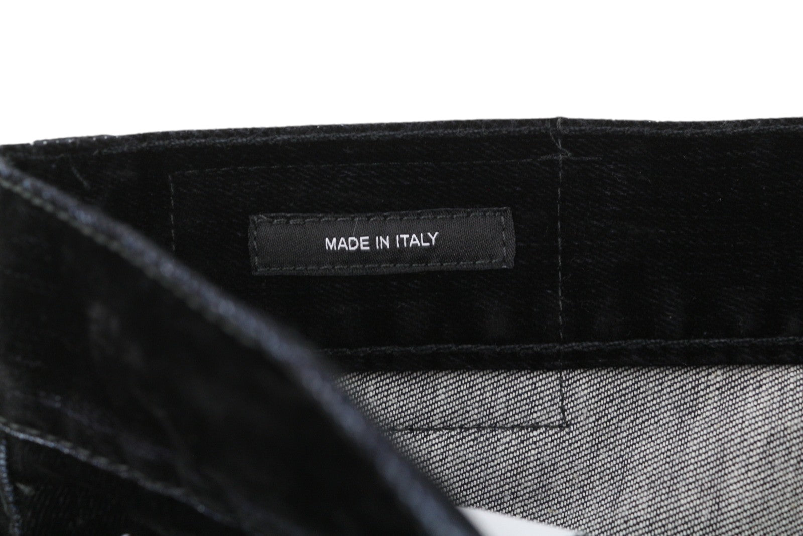 R13 Romeo Women Trousers 25 Flocked Black Velvet Ankle Cropped Straight Zip Fly