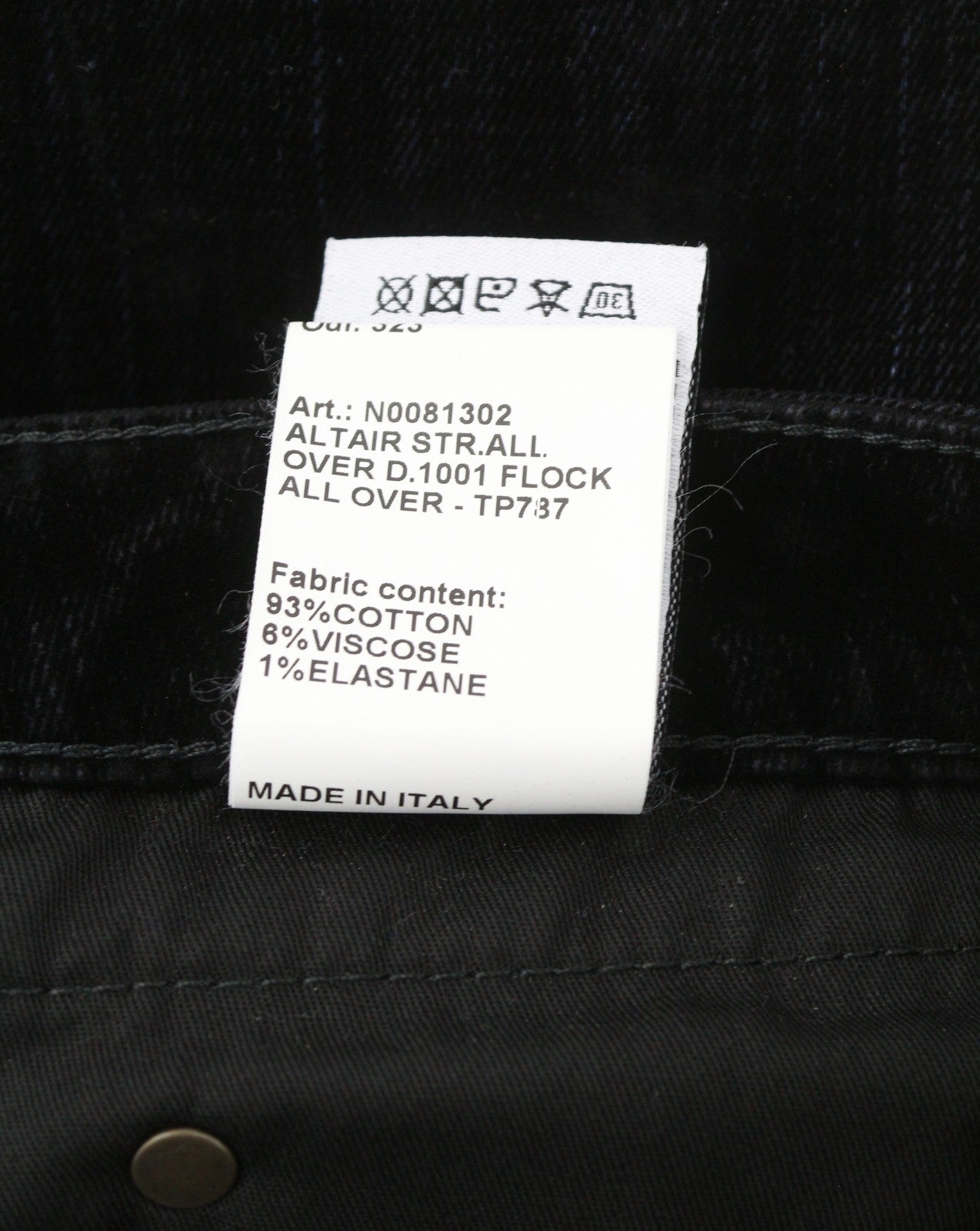 R13 Boy Straight Women Trousers 27 Flocked Black Velvet Ankle Cropped Zip Fly