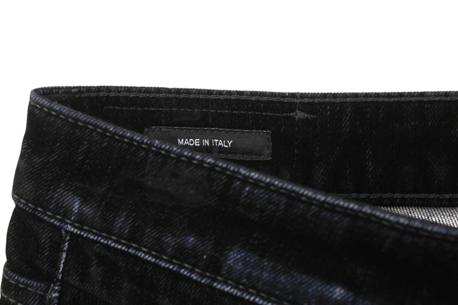 R13 Boy Straight Women Trousers 27 Flocked Black Velvet Ankle Cropped Zip Fly