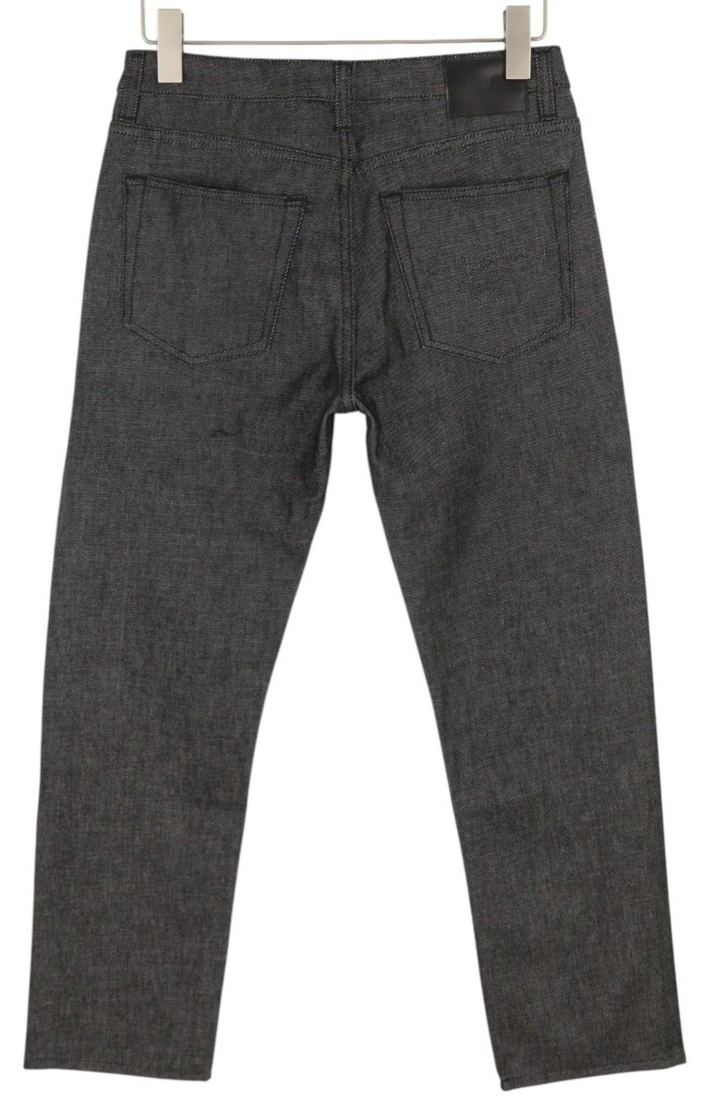 R13 Boy Straight Women Jeans 27 Vintage Grey Zip Fly Dark Denim Pockets Casual