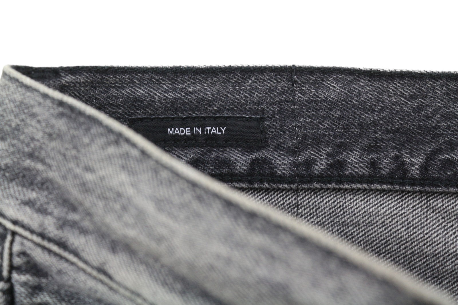 R13 Boyfriend Women Jeans 25 Leyton Black Faded Ankle Cropped Relaxed Fit Denim