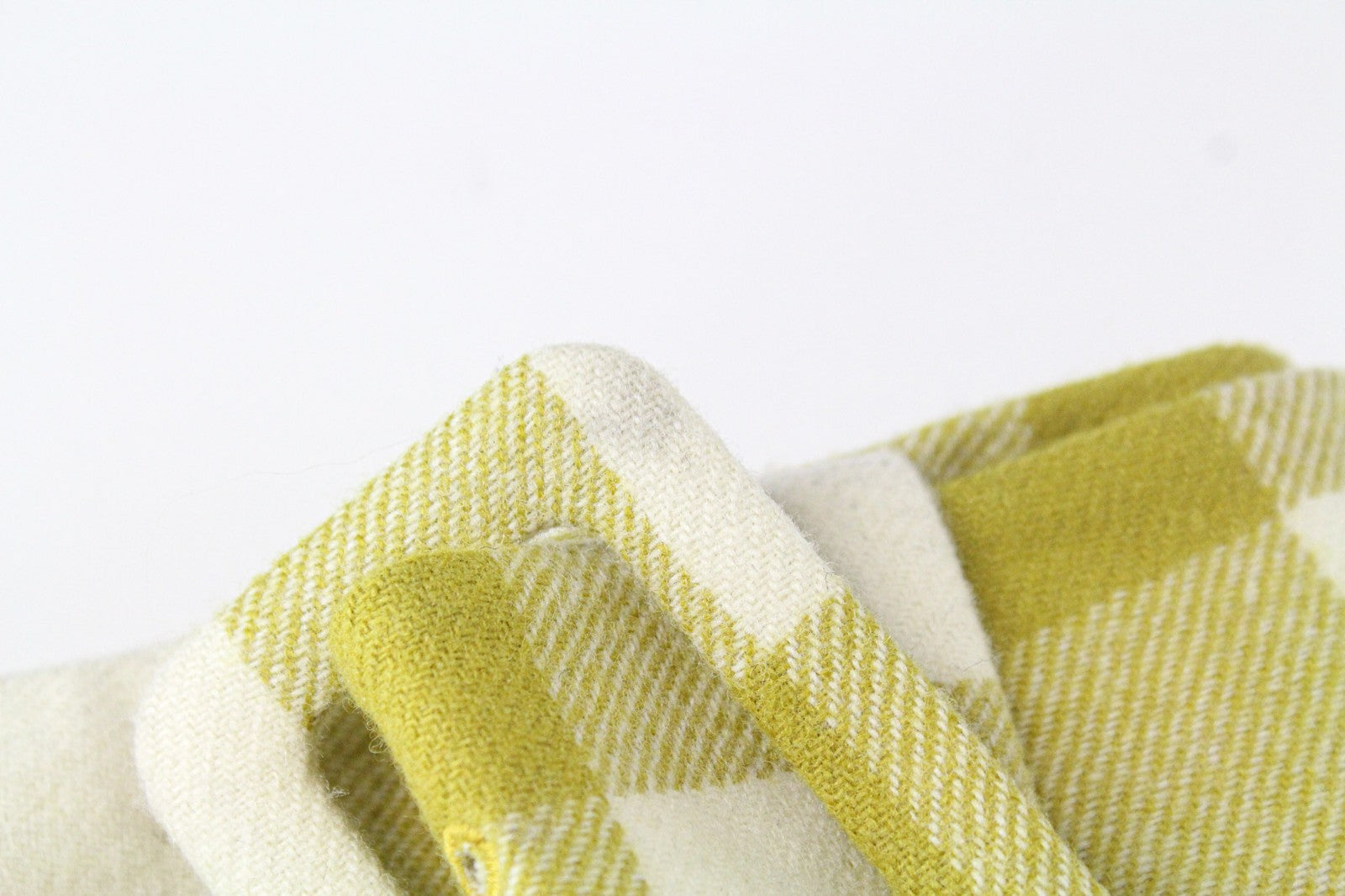 SUISTUDIO Calvin Women's Skirt UK8 Green Checked Pure Wool Lined Belted Mini