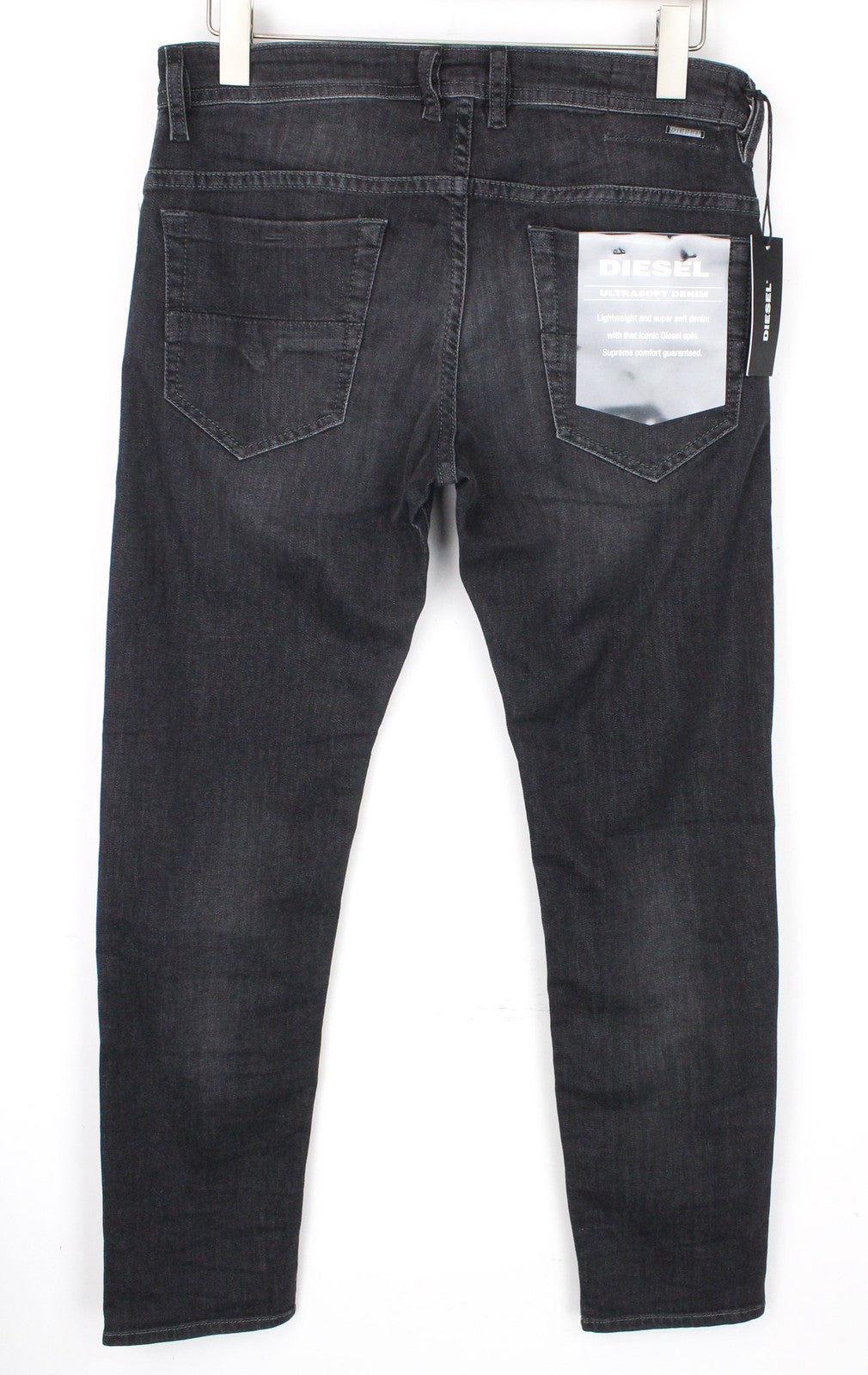 DIESEL Thommer 0687J Men's Jeans W32/L30 Slim Grey Stretch Cotton Skinny Fit