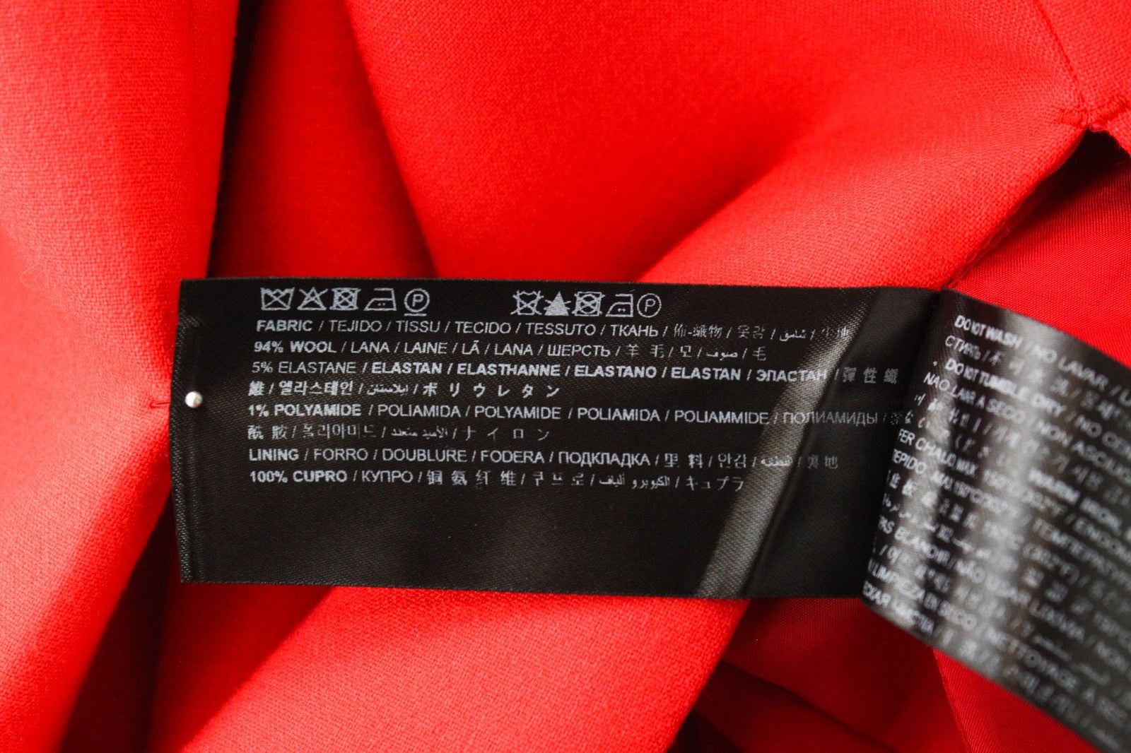 SUISTUDIO Abril Women's Dress UK10R Red Slim Wool Blend Knee-Length Bodycon Fit