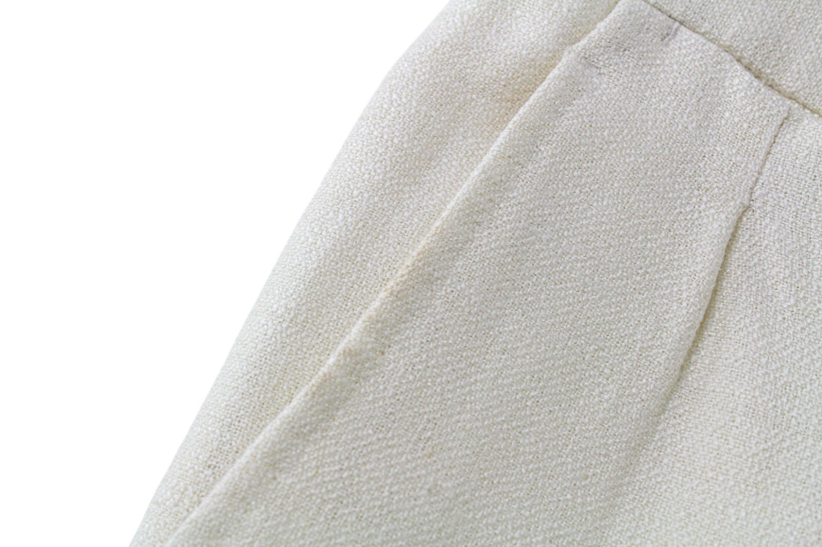 SUITSUPPLY La Spalla Men's Suit UK30R Off-White 2Pc Slim Silk Linen Two-Row Fit