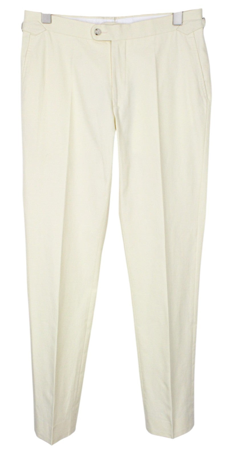 SUITSUPPLY Havana Men's Suit UK38R Yellow Unlined 2Pc Cotton Slim Two-Row Style