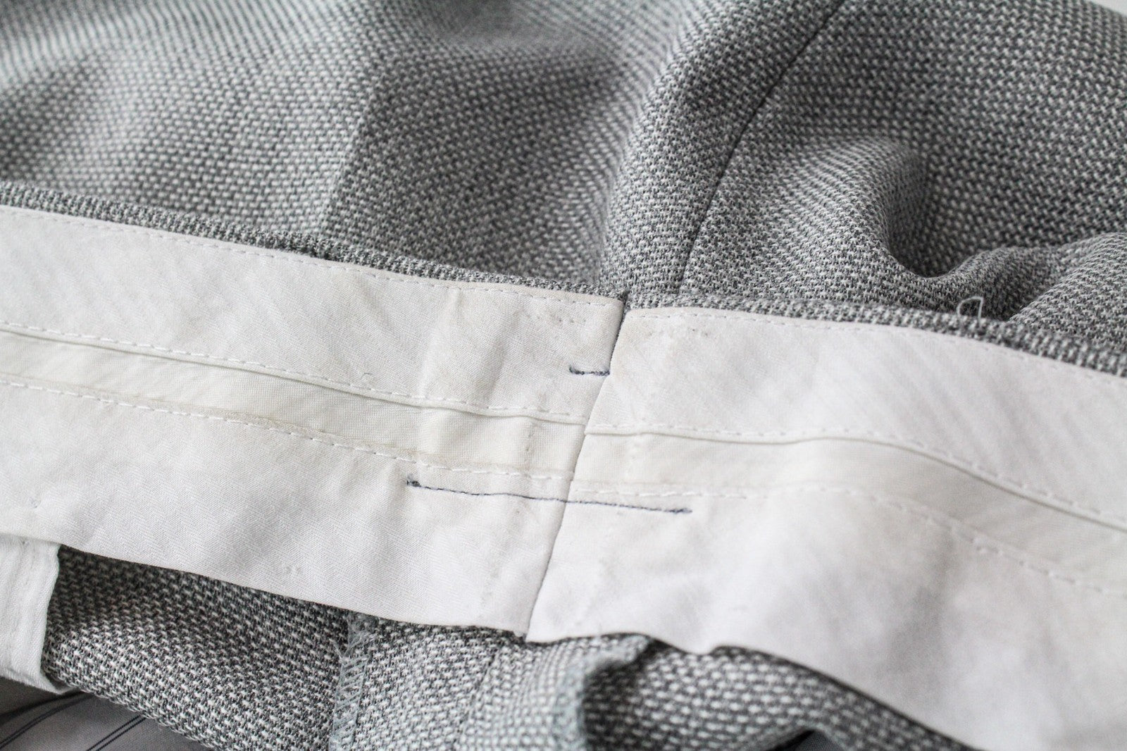 SUITSUPPLY Havana Jetted Men's Suit UK44R Slim Fit Grey Pure Wool 2Pc Melange