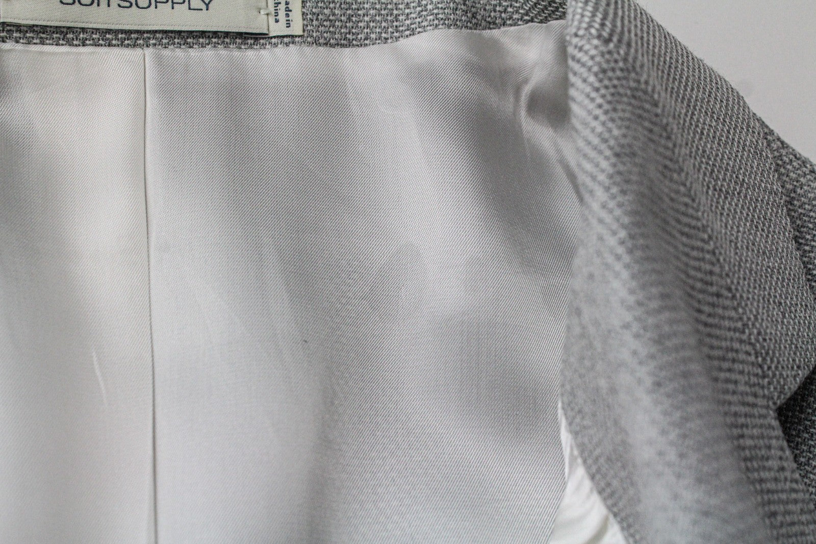 SUITSUPPLY Havana Jetted Men's Suit UK44R Slim Fit Grey Pure Wool 2Pc Melange