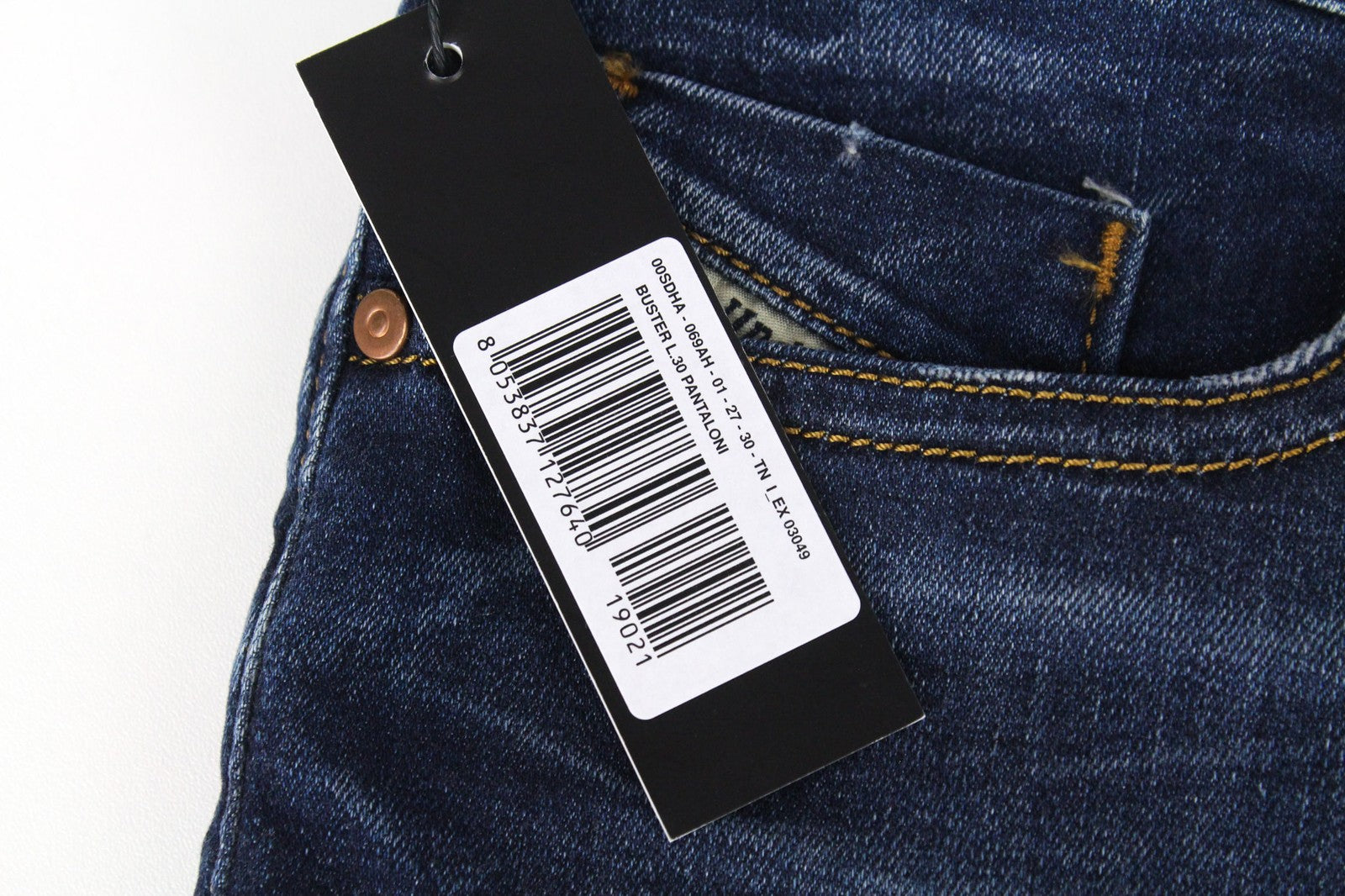 DIESEL Buster 069AH Men's Jeans W27/L30 Boys Blue Tapered Stretch Cotton Denim