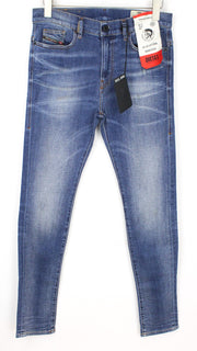 DIESEL D-Amny 086AN Men's Jeans W29/L30 Skinny Blue Stretch Denim Cotton Wash
