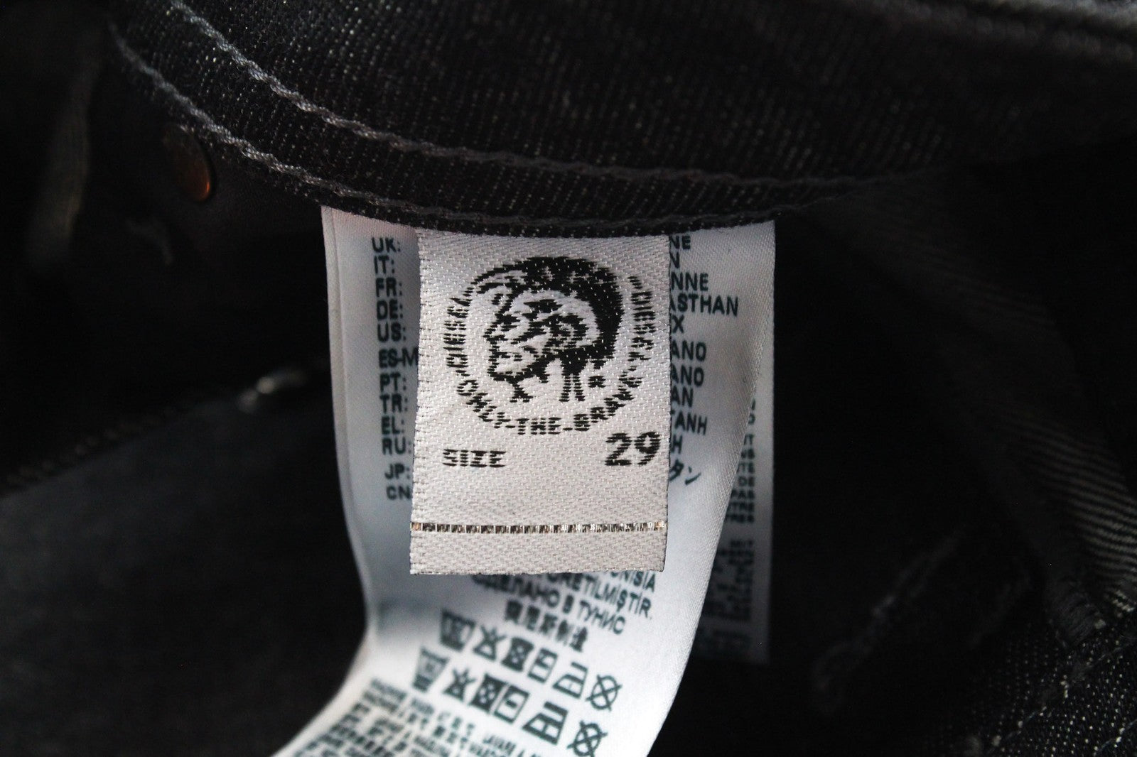 DIESEL Buster R8W58 Men's Jeans W29/L30 Grey Slim Tapered Cotton Stretch Denim