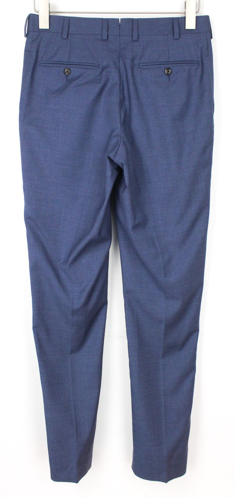 SUITSUPPLY Napoli Men's Suit UK32R Blue 2Pc Traceable Wool S110s Slim Melange