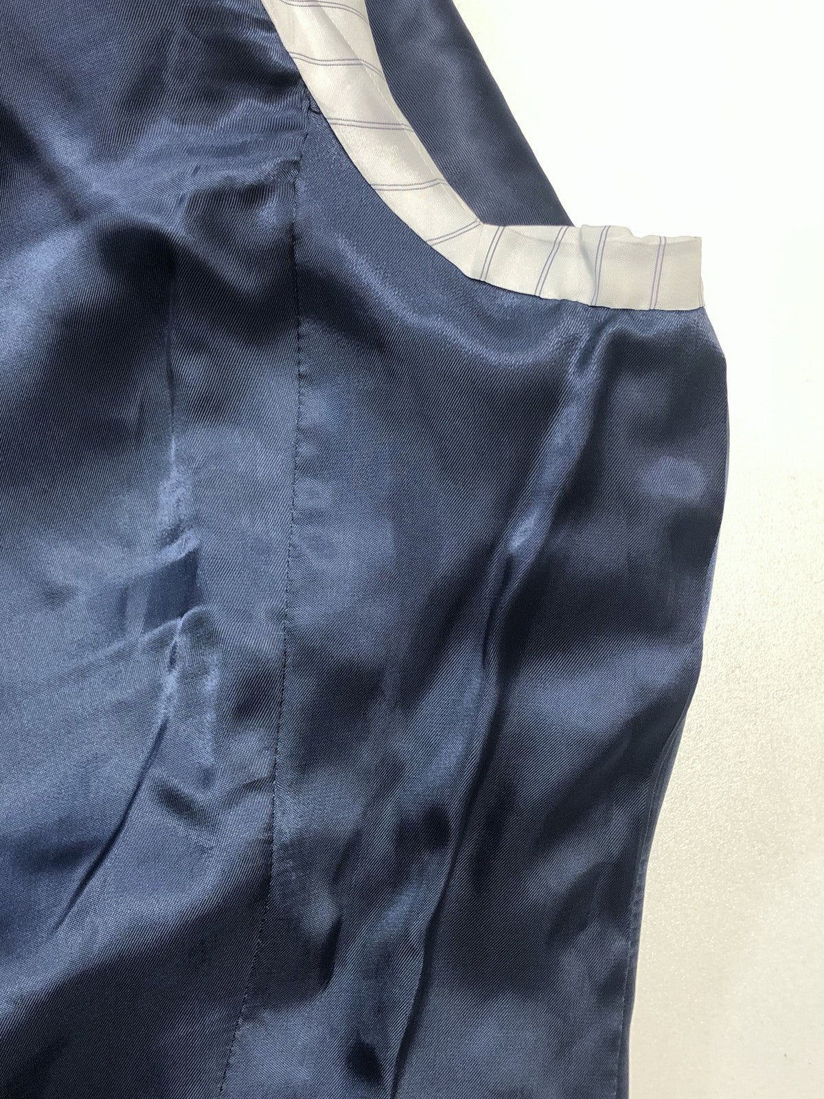 SUITSUPPLY Napoli Men's Suit UK32R Blue 2Pc Traceable Wool S110s Slim Melange