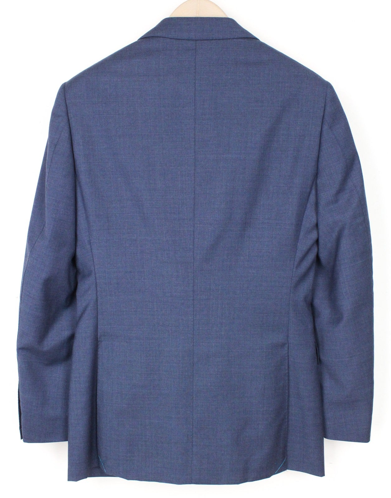 SUITSUPPLY Napoli Men's Suit UK32R Blue 2Pc Traceable Wool S110s Slim Melange