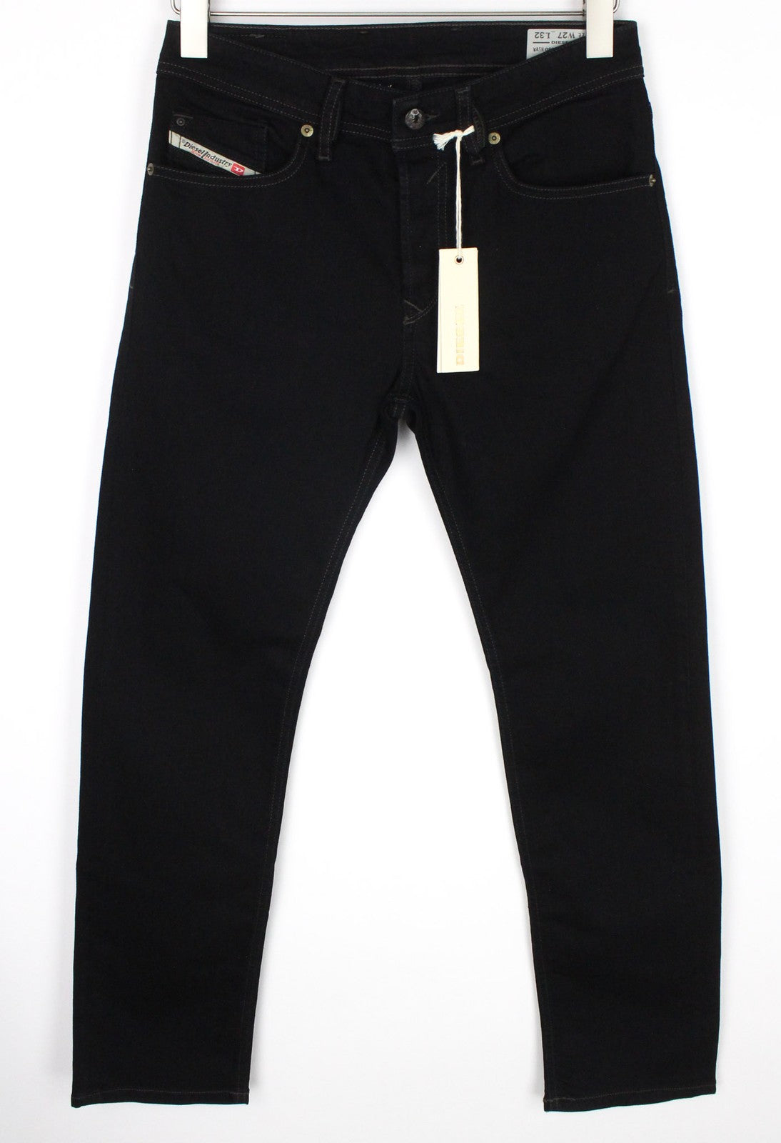 DIESEL Waykee 0886Z Men's Jeans W27/L32 Boys Black Straight Cotton Stretch Fit