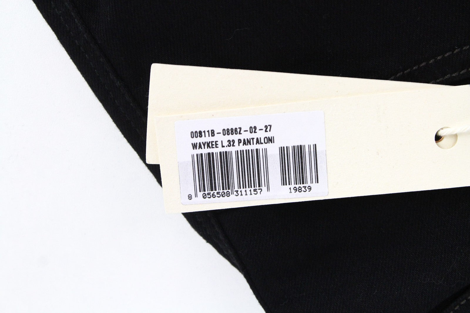 DIESEL Waykee 0886Z Men's Jeans W27/L32 Boys Black Straight Cotton Stretch Fit