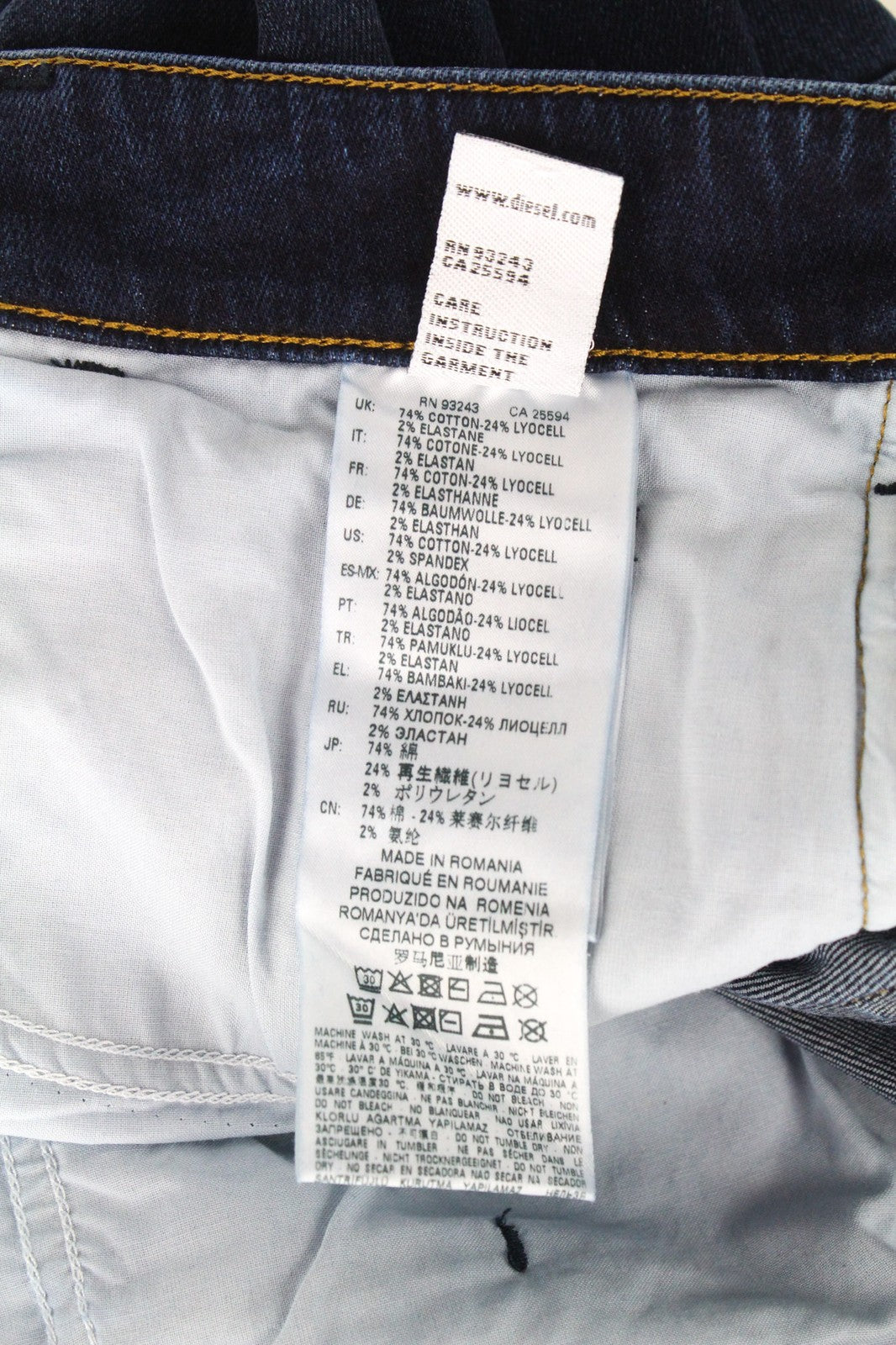 DIESEL D-Bazer 083AT Men's Jeans W26/L32 Boys Tapered Blue Fit Cotton Stretch