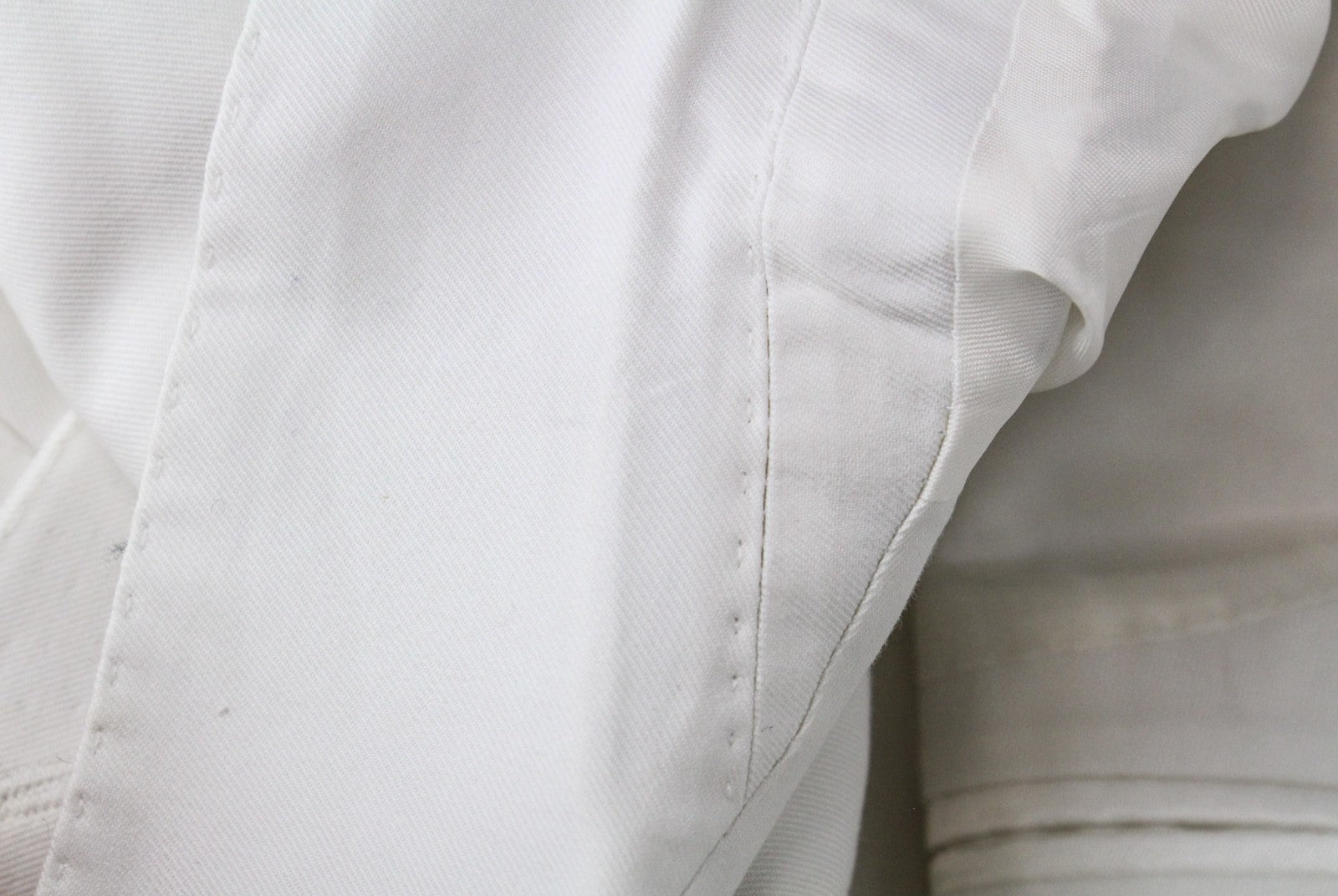 SUITSUPPLY La Spalla vyriškas švarkas UK34S balkšvas dvieilis medvilninis švarkas 