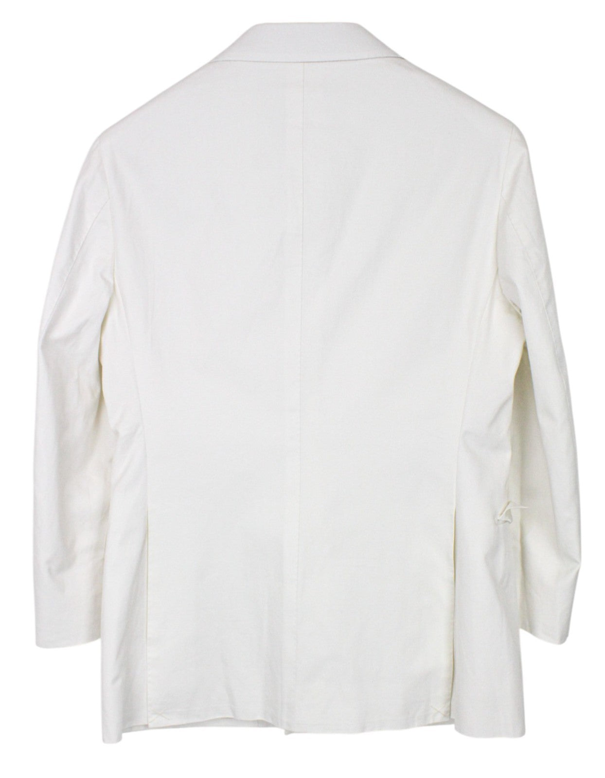 SUITSUPPLY La Spalla vyriškas švarkas UK34S balkšvas dvieilis medvilninis švarkas 