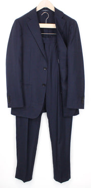 SUITSUPPLY Havana Men's Suit UK38R Blue Wool Stretch Slim 2Pc Formal Single Row