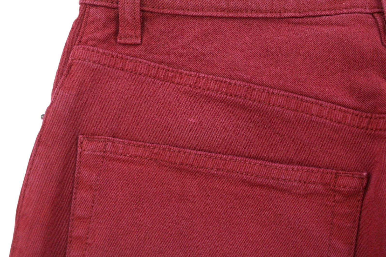 R13 Jane Women Trousers 27 Vivid Red Stretch Fitted Slim Straight Fit RRP€595