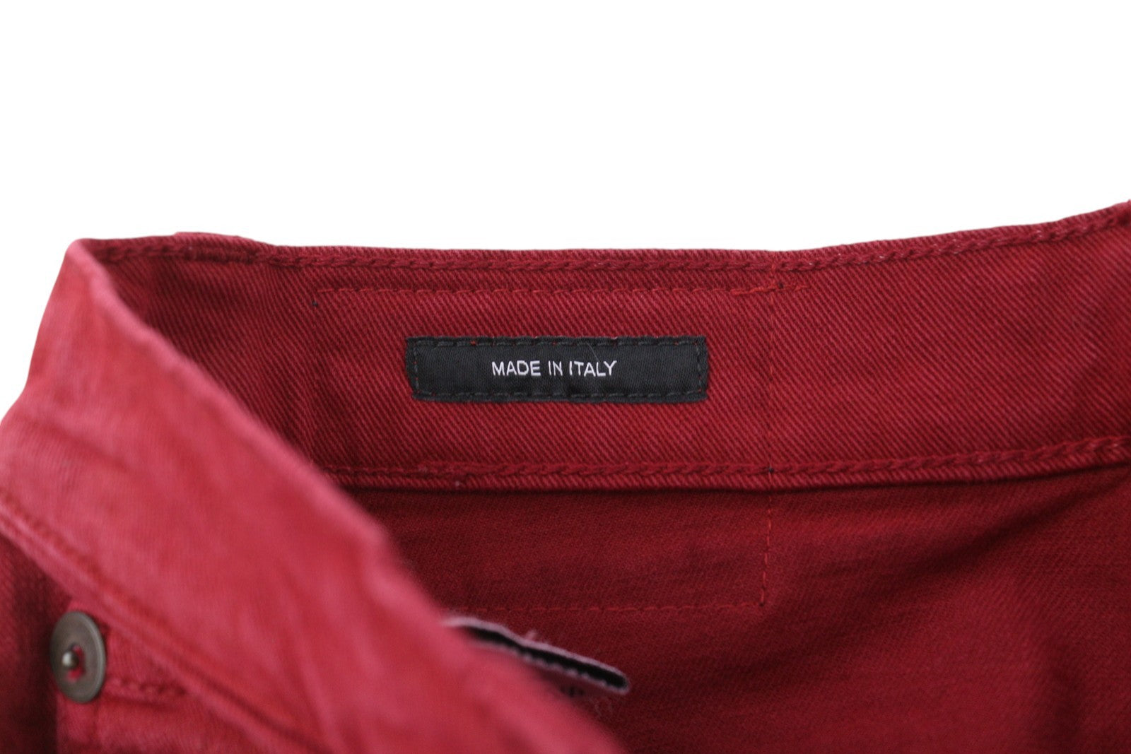 R13 Jane Women Trousers 27 Vivid Red Stretch Fitted Slim Straight Fit RRP€595