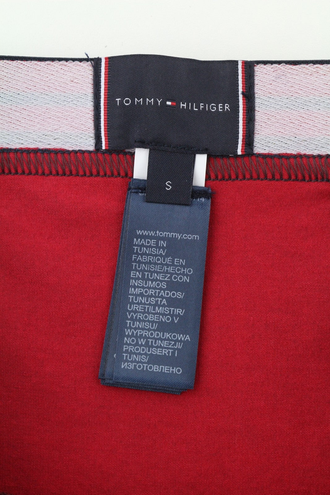 TOMMY HILFIGER Men Underwear S Burgundy Trunk Print & Sock Set Boxers Patterned